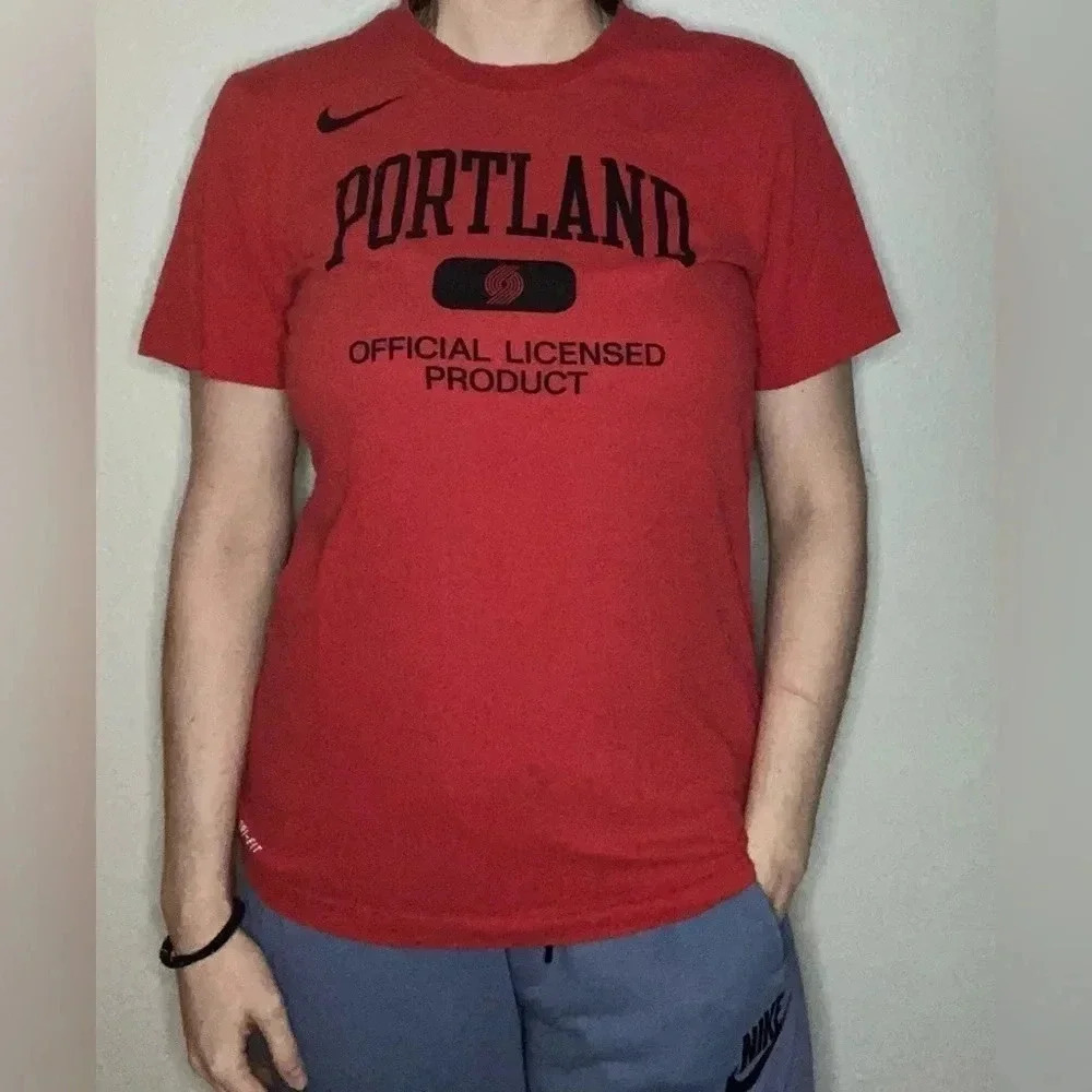 Nike Men's Red Portland Trail Blazers Performance T-shirt Size Small